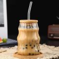 JUICE and COFFEE Glass with Color Straw | 1PC AIR TIGHT STRAW JUICE and COFFEE JAR | 500ML | HIGH QUALITY BOROSILICATE MADE Glass | light in weigh | can use in everyday drink. 