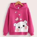 Cute White Bear Hoodie Sweatshirt for Kids, Babies, Teens, Girls Online Shopping Kids Winter Clothes. 