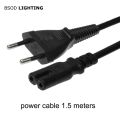 BSOD Electric Cord EU Power Cable 2Pin Cable 1.5Meter 250V 2.5A US Power Cord UK Supply Cable Lead Wire Power for Electrique. 
