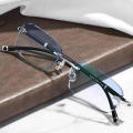 Presbyopia Glasses High Definition Frameless HD Reading Glasses Anti Fatigue Anti Blue Glasses for Men's Office Use Daily. 