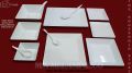 MELAMINE DOUBLE GLAZED SQUARE SHORT 52 PCS DINNER SET.. 