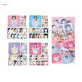 Make A Face Sticker Book Colorful Funny Creativity with 12 Pages and 100 Stickers Dress up Princess Doll Sticker for Kids Girls Party Favors. 
