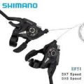 WAKE Bike Gear Shifter,Bicycle Brake Levers Shifter 3x7 21 Speed Shifter with Gear Indicator and V Brake Cable Left Right Brake Lever Shifter Set for Moutain Bike, Road Bike. 
