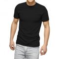 Pack of 4 Black Cotton Half Sleeves Round Neck T Shirt for Men. 
