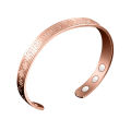 Mens Copper Bracelet Men Women Magnets Cuff Magnetic copper bangle Personalised Engraved Bracelet. 