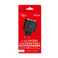 Original itel 2A Fast Charger - Dual USB Port with LED Indicator. 