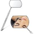 Premium Stainless Steel Lash Mirror for Eyelash Extensions Light-weight Detachable Eyelash Mirror Makeup Mirror Lash Supplies Tools for Eyelash and Eye Cosmetic (Pack of 1) For Personal And Professional. 