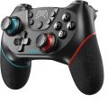 Diswoe Wireless Controller for Nintendo Switch, Bluetooth Wireless Pro Controller for Nintendo Switch, Switch Controller, Switch Remote Controller, Gamepad with Adjustable Turbo, Dual Shock, Gyro Axis. 