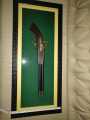 Home Decor Antique Plastic Gun Timber Frame with Glass Face. 