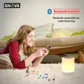 Night Light Bluetooth Speaker, Portable Wireless Bluetooth Speakers, Touch Control, Color LED Speaker, Bedside Table Light, Speakerphone/TF Card/AUX-in Supported. 
