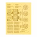 RESIN ART TRANSPARENT STICKERS IN GOLD (IN SINGLE AND PACK OF 2). 
