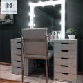Stylish Aesthetic Wooden Dressing Table with Mirror and 10 Drawers - Vanity Mirror Dressing Table for Girls and Women. 