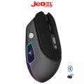 JeDEL WH104 Wireless Dual Mode 2.4Ghz and Bluetooth Rechargeable RGB Mouse Optical Sensor 3200 DPI 6 Buttons. 