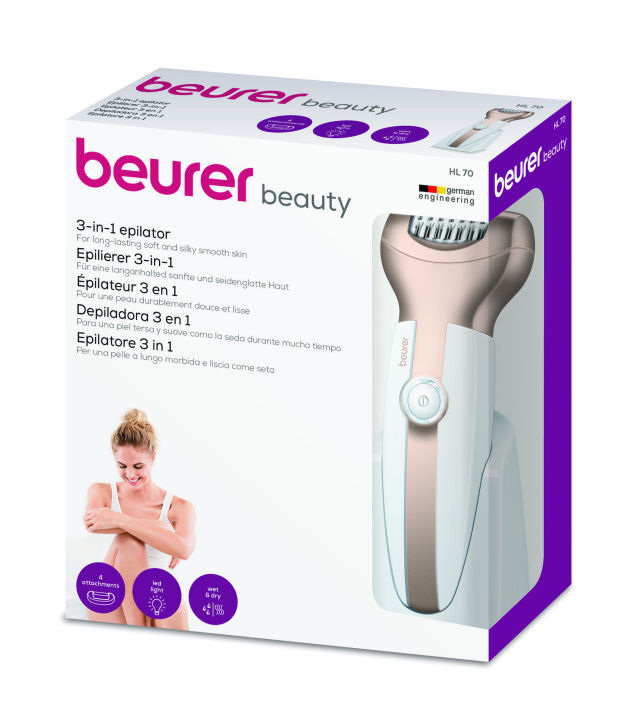 Beurer HL 70 epilator  (Epilating, shaving and exfoliation all in one device)