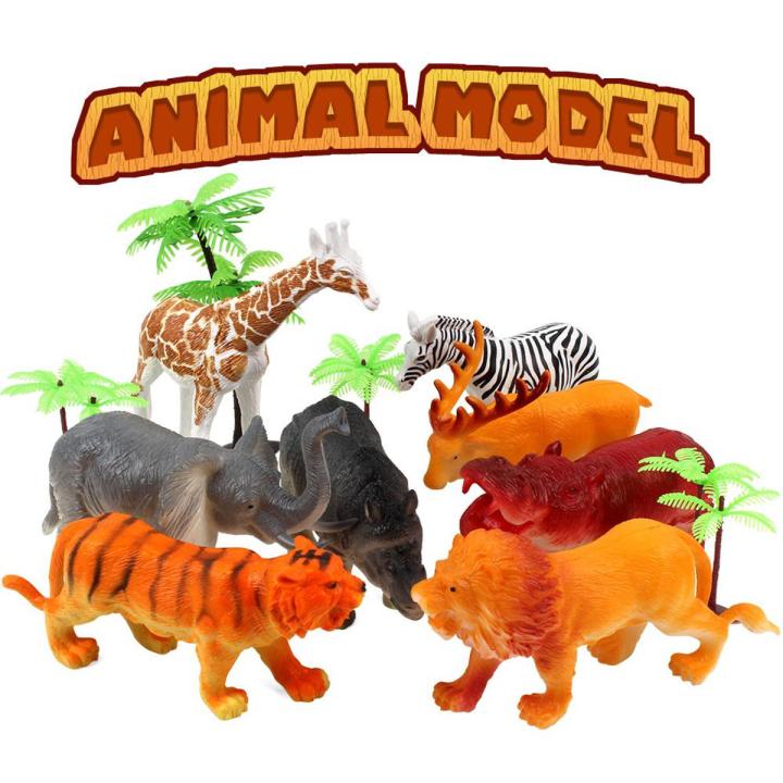 Wild Animals 6 PC Set Each 6 Inches | Daraz.pk