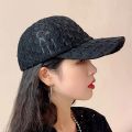 Korean Women Girls Hollow Out Flower Lace Baseball Cap/ Summer Breathable Anti UV Snapback Floral Cotton Hats. 