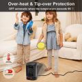 KLOUDIC Electric Heater Cooler 950W PTC Ceramic Space Heater Portable Personal Heater Oscillation Tip-Over and Overheat Protection Small Space Heater (can be used as a dehumidifier in moisture season) for Home Office Use - Black 01 [Energy Class A+++]. 