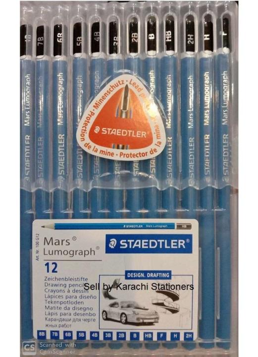 Mars%20Lumograph%20Steadtler%20Set%20of%2012pcs%20different%20shades%20Drawing%20Sketching%20pencils%20Professional%20Sketch%20and%20Drawing%20pencils%20set,Art%20Pencil%20-%20Image%203