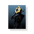 Black theme Anime Poster for home decor Painting Wall Stickers. 