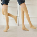 Women Pure Color Warm Over The Knee Thigh High Soft Socks Stockings Leggings. 
