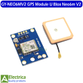 GY-NEO6MV2 New NEO-6M GPS Module NEO6MV2 with Flight Control EEPROM MWC APM2.5 Large Antenna for Arduino 6MV2 GY-NEO6MV2 GPS Module U Blox Neo6m V2  by Electrica. 
