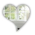 Acrylic Wall Decor Mirror Heart Shape Strong Lightweight Sharp Reflection. 