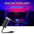 New Universal Car Roof Light Double Headed Starry Projection Voice Control Funtion USB Portable Star Night Light Adjustable LED Interior Ambient Galaxy Atmosphere USB Plug Portable Auto Roof Light Interior Ceiling Projector (2in1 Blue + Red Color Light). 