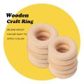 150 Pcs 25 Mm/1 Inch Wooden Craft Ring Unfinished Wooden Rings Circle Wood Pendant Connectors for DIY Projects. 