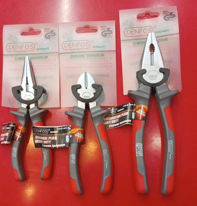 DENFOS ( GERMANY ) COMBINATION - PLIERS  / LONG NOSE PLIERS  / DIAGONAL PLIERS