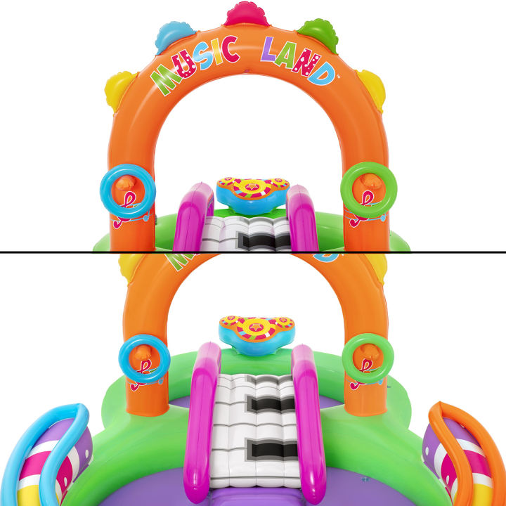 Bestway%2053117%20Sing%20N%20Splash%20Inflatable%20Kids%20Water%20Play%20Center%20The%20Pool%20Floor%20Has%20An%20Inflatable%20Landing%20Cushion%20For%20Extra%20Comfort%20When%20Kids%20Slide%20Down%20A%20Sprinkler%20That%20Soaks%20Both%20Kids%20And%20The%20Slide,%20And%20It%20Also%20Has%20A%20Fun%20Ring%20Toss%20Game%20For%20Kids%20To%20Play%20-%20Image%206