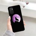 Soft Case For Redmi Note 9T 9S 11 9 8 11E 10 Pro 11s 10s 8T 11t 5G Xiaomi 12 12X Moon Wolf Howl Art Black Protection Phone Cover. 