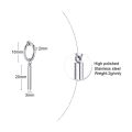 NO PIERCING MEN EARRING STAINLESS STEEL BAR STICK HUGGIE EARRINGS ONCH HOOPS FOR MEN BOY STREETWEAR COOL HIPSTER MAN JEWELRY. 