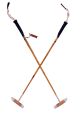 Geoffrey  4 Mallets  Root Cane Professional Game Polo Mallets Sticks } Tapered 4/5 knots. 