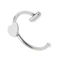 Punk Nose Ring Stainless Steel T Shaped Lip Ring Heart Star Clip on Non Body Piercing Hoop Women Men. 