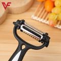 Kitchen House 3 in 1 peeler stainless steel vegetable cutter. 