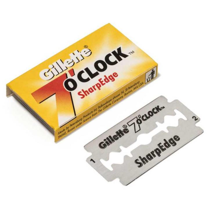 Shaving Blades Razor 20 Packs (5 Pieces in Each) | SharpEdge Blade | Double Edge Yellow Razor Blades | 20x5= 100 Blades