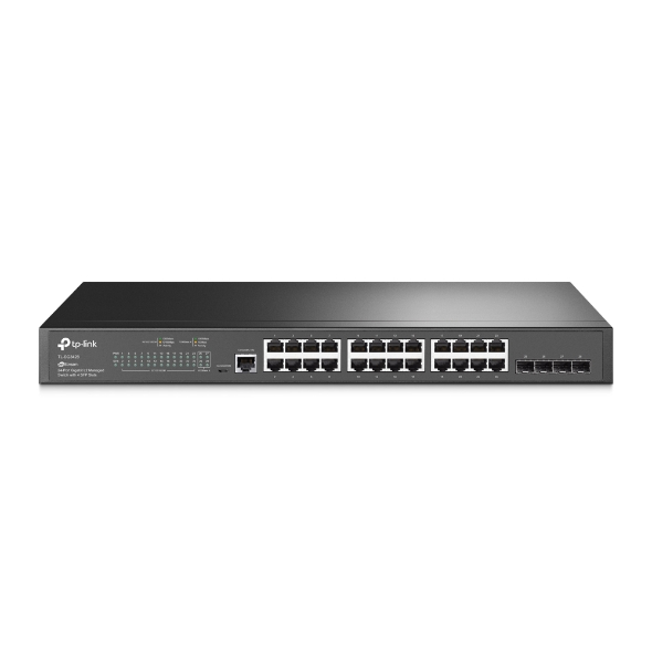 TP-Link TL-SG3428 JetStream 24-Port Gigabit L2 Managed Switch with 4 SFP Slots (Black), Scalable Network of TP-Link Switch