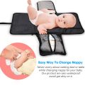 Baby Diaper Changing Mat 2 Pockets For Wipes And Diapers Waterproof Foldable Washable Sheet Portable Diaper Changing Pad. 