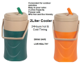 2 Liter Portable Water Cooler Bottle - Hydration Solution for Home and Office - Small water cooler for Gym, Offiice, school - water thermos. 