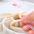 10 Pieces 8x10cm Drawstring Cotton Bags Straining Muslin Bags Reusable Bag Soap Herb. 