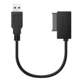 USB Adapter PC 6P+7P CD DVD Rom SATA to USB 2.0 Converter Slimline Sata 13 Pin Drive Cable for PC Laptop Notebook. 