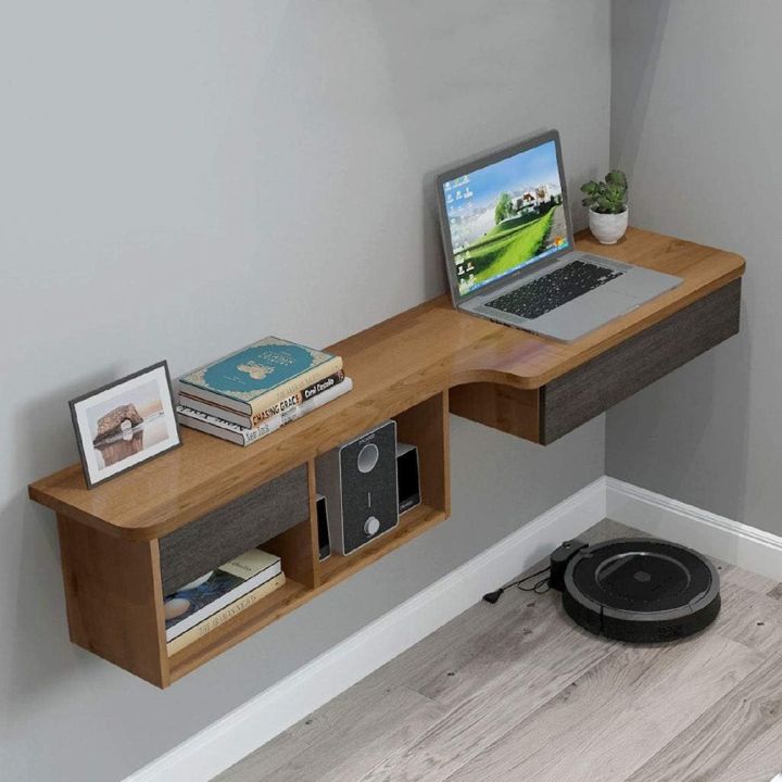 Storage Study Shelf, Kids Bookshelf Laptop Desk, Space Saving Computer Desk, Storage Shelf, Wall Mounted Study Table, Storage Office Desk, Floating Study Corner,