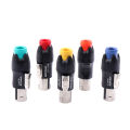 Metal 4 Pin Ohmic Connector Professional Audio Plug Stage Slightly Speaker Wire Accessories Solder-free NL4FC. 