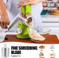 Geedel Rotary Cheese Grater, Kitchen Mandoline Vegetable Slicer with 3 Interchangeable Blades, Easy to Clean Rotary Grater Slicer for Fruit, Vegetables, Nuts. 