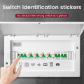 【NEW ONE】 Dicor [Ready Stock] Switch Indicating Sticker Decal Icon & Wording Label Plug Top & Switch Labelling Wall Switch Household And Commercial Electric Meter Switch Identification. 