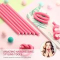 10 Pieces Flexi Curling Rods No Heat Hair Curlers Rod 9.45 Inch Hair Curlers for Medium and Long Hair (5 Colors). 