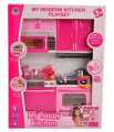 Pink Modern Kitchen Set For Kids. 