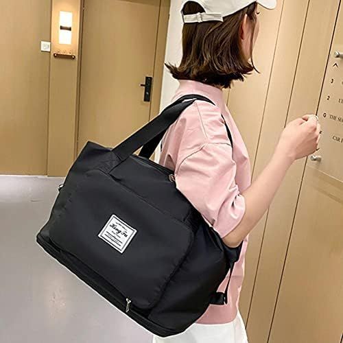 Weekender%20Bags%20for%20Women,%20Foldable%20Duffle%20Bag%20For%20Travel,%20Carry%20on%20Overnight%20Bag,%20Gym%20Bag%20Tote%20Bag%20-%20Image%202