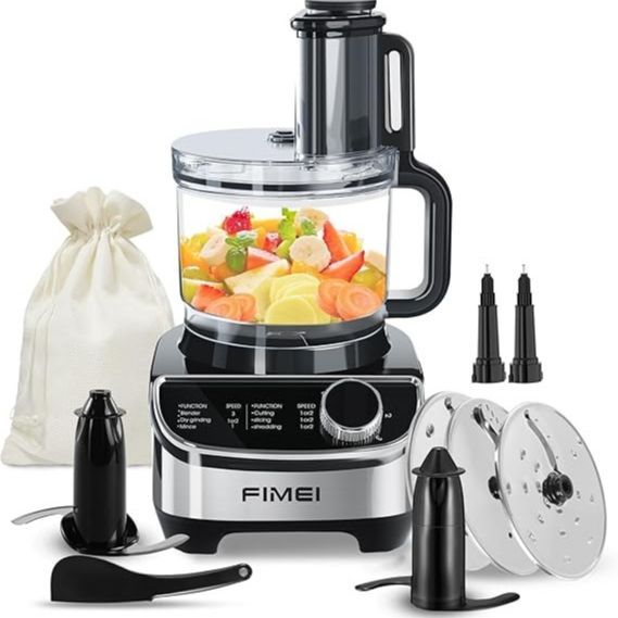 Imported 13in1 2200W Professional Multi-Functional Food Processor Machine – Heavy Duty Electric Vegetable Chopper Blender Grinder Combo Dough Maker & Baby Food Processor Grinder Salad Maker Machine Large Feed Chute, Dishwasher Safe Bowl Juice Maker,