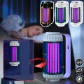 Powerful Uv Bug Zapper, Light-emitting Mosquito Killer Lamp Silent and Safe Indoor Outdoor Insect Control Lamp Killer, Electric Fly Bug, Kitchen Living Room Indoor Bedroom Yard (golden plug) Note random color will be deliver. 